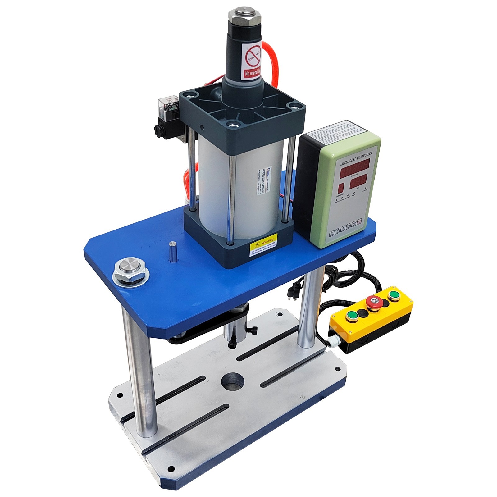 Pneumatic Punch Machine Punch Press controller 110V 1763lbs 3.9-1.9in Two Column