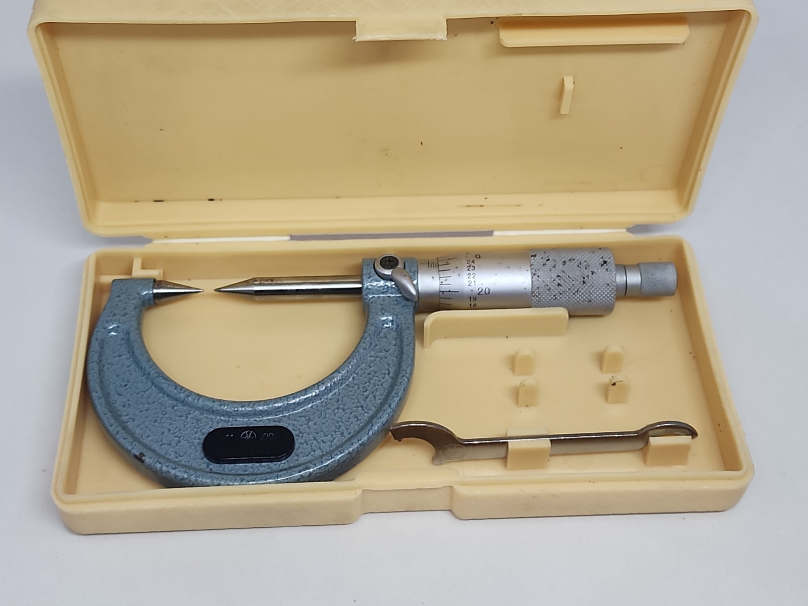 MITUTOYO 112-237 0-1″ OUTSIDE «POINT» MICROMETER!