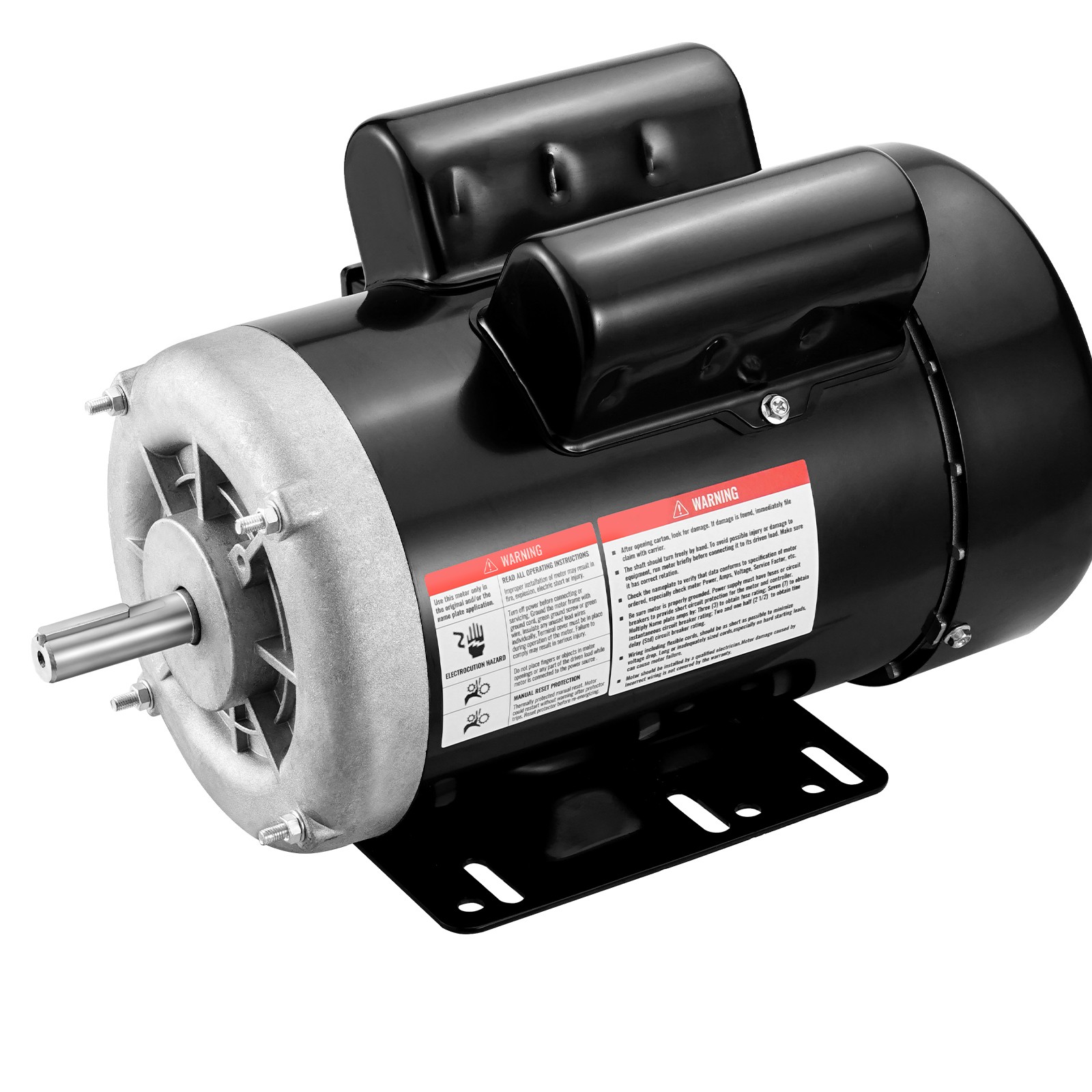 Uimoso 1.5HP Electric Motor 3450RPM AC115V/230V 56 Frame 1-Phase 5/8″ Shaft