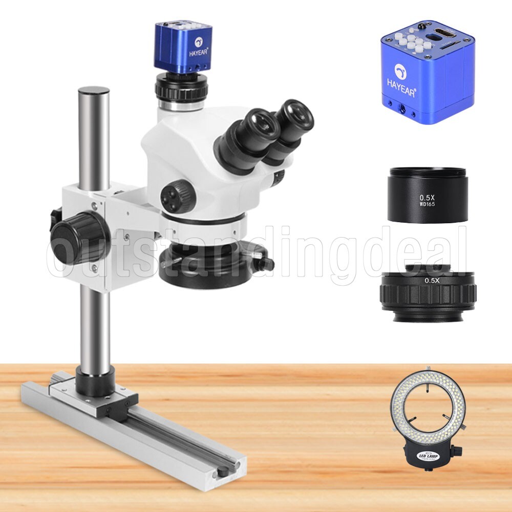 HY-5100-HG7045 7-50X Slide-rail Base Microscope Stand Digital Camera Kit ot25
