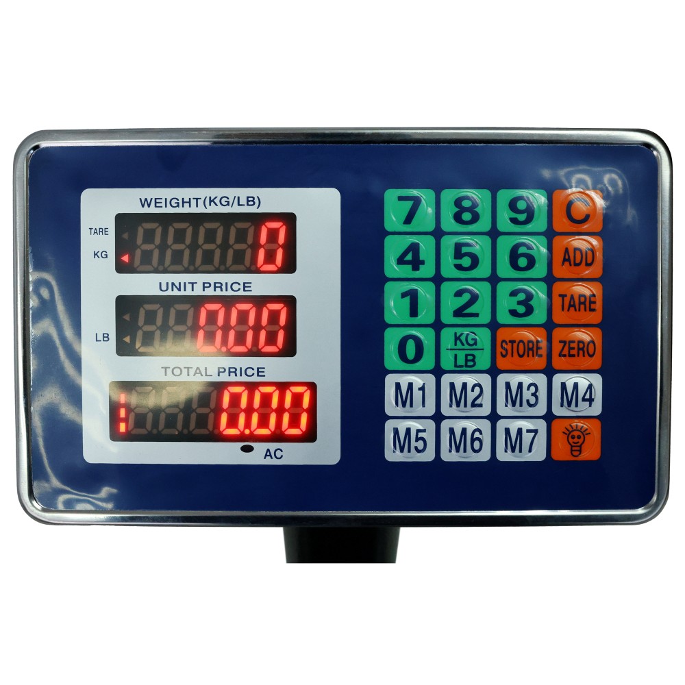 660 Lbs Weight Computing Digital Scale Floor Platform Scale 0.1 Lbs Accuracy