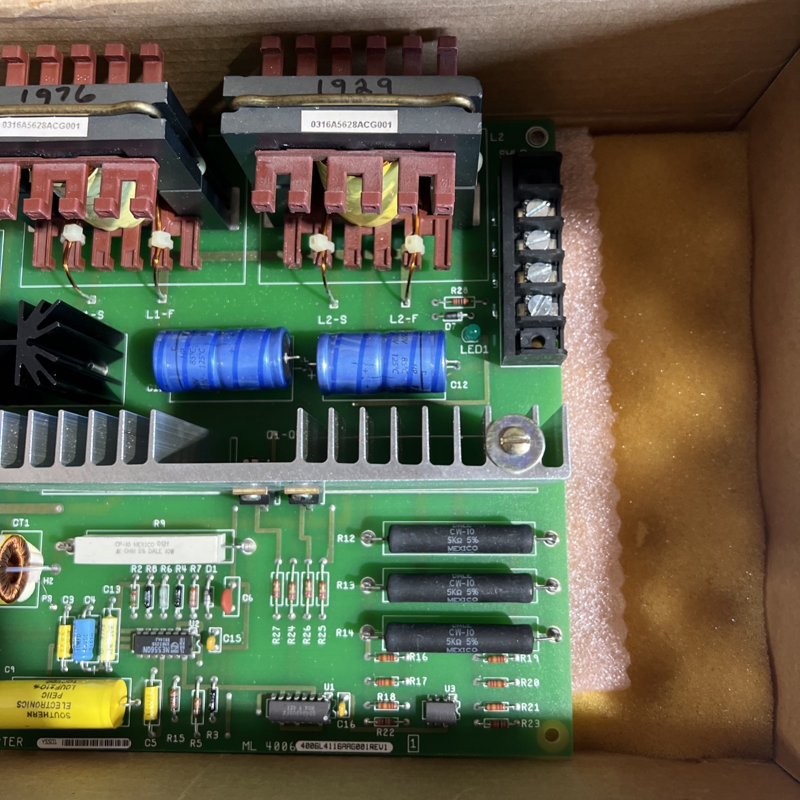 GENERAL ELECTRIC 4006L4116AA G001 SILCO-5 250VDC/125VDC CONVERTER BOARD Nos
