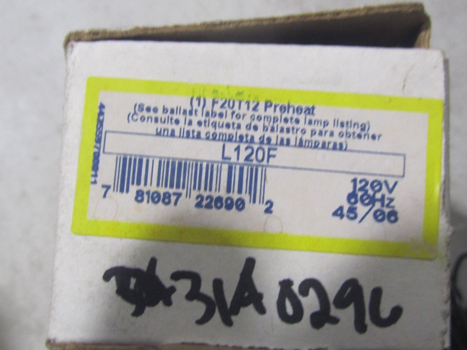 NEW Advance Transformer Ballast L120F 120 Volts 60 Hertz Preheat Lamp Ballast