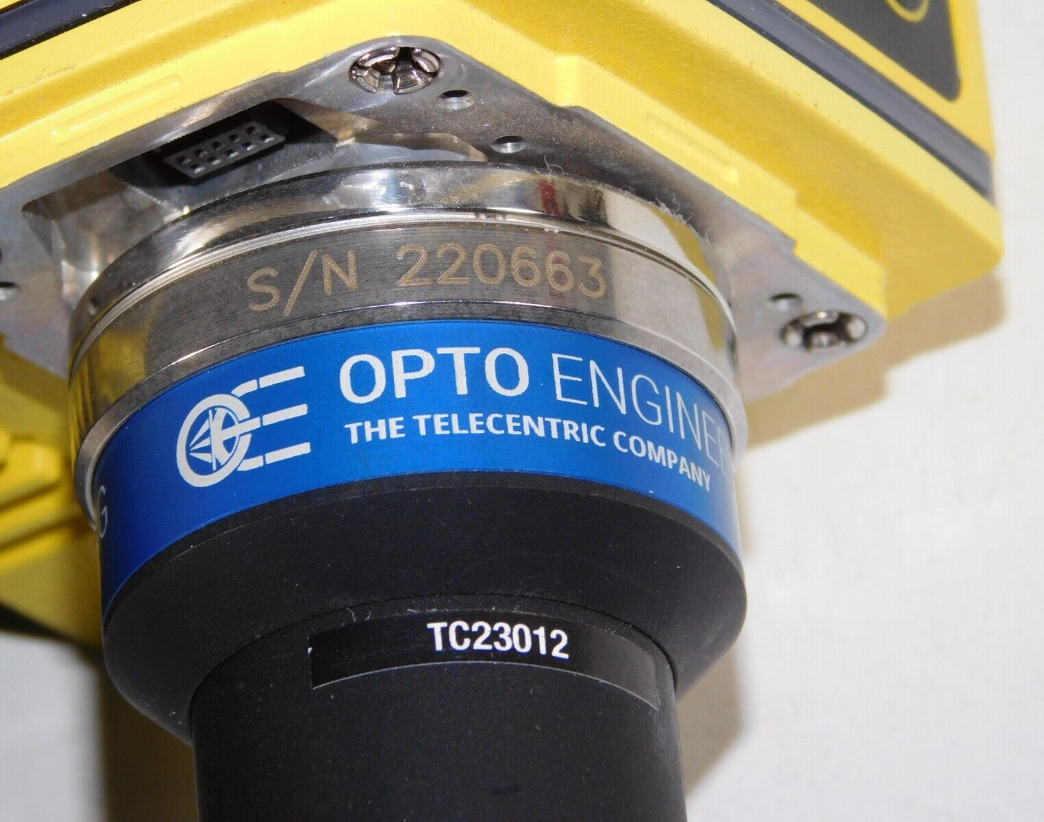 Cognex IS7802C-363-50 Color Machine Vision Camera 825-10786-1R Opto TC23012 Lens