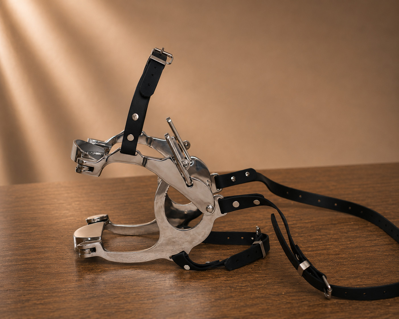 Super Deluxe Pony Speculum Equine Dental Horse Mouth Gag With BioThane Straps