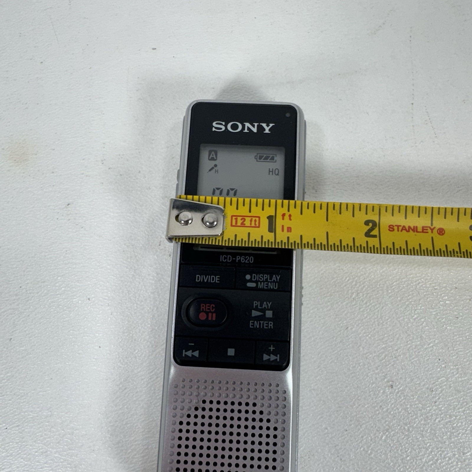 Sony ICD-P620 Digital Voice Recorder IC Recorder Handheld Dictaphone Silver