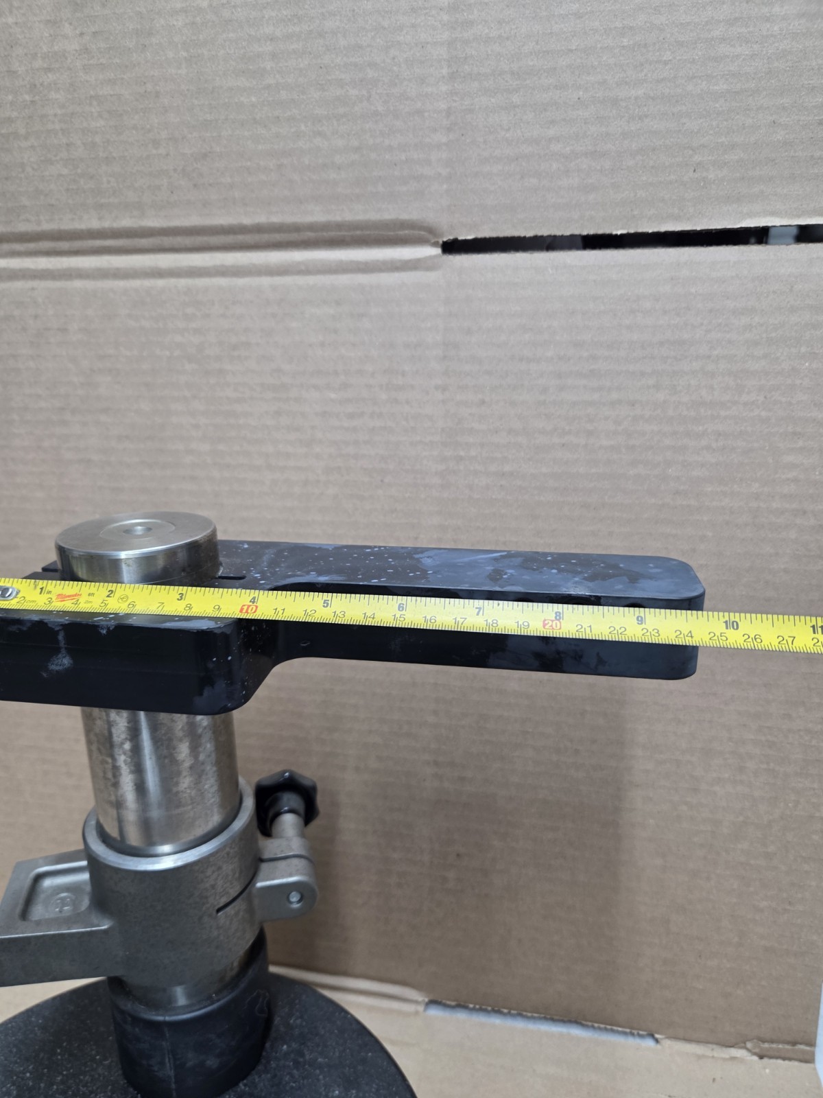 Heidenhain 244 154-01 MS 200 Gauge Stand, ø10in Base, ø3in x 10in Column