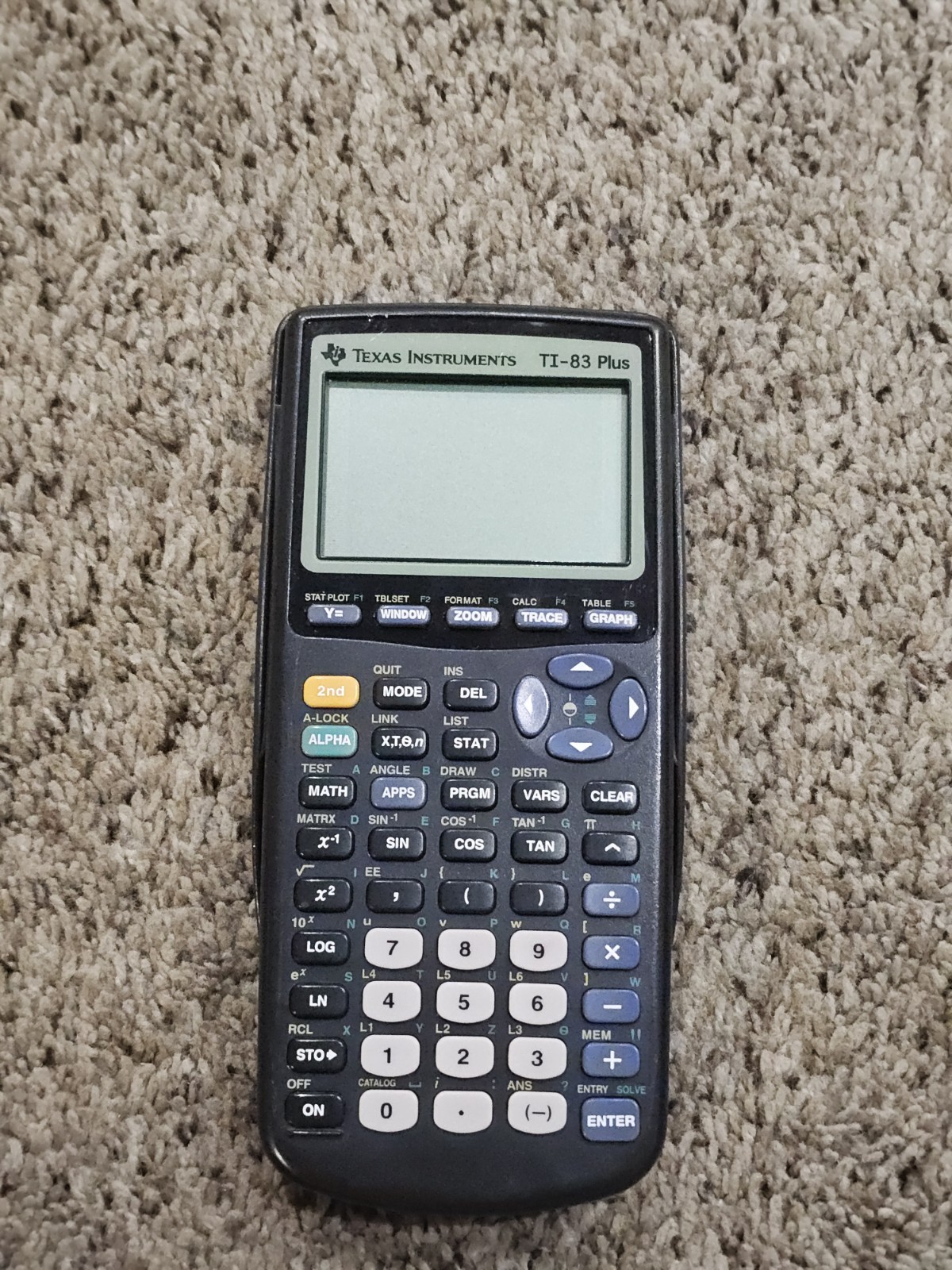 Texas Instruments TI-83 Plus Graphing Calculator – Black (83PL/TBL/1L1/A)