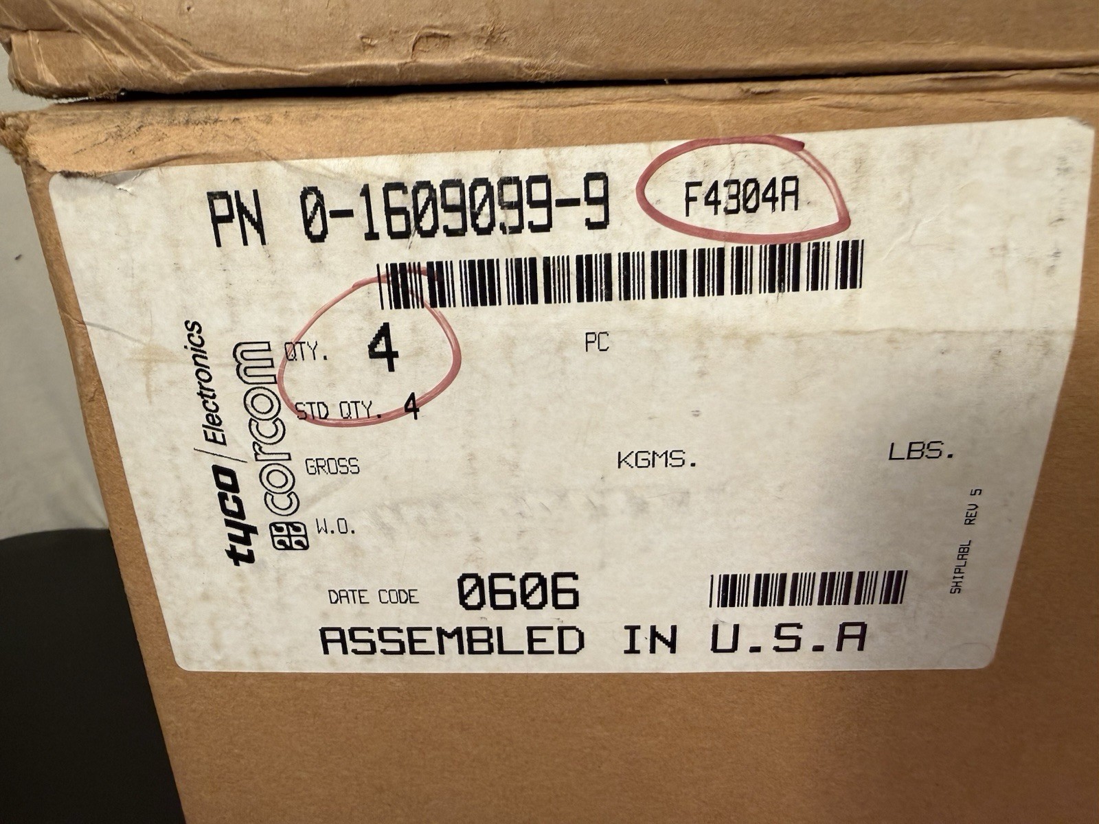 CORCOM F4304A TYCO EMI FILTER 100A -60V