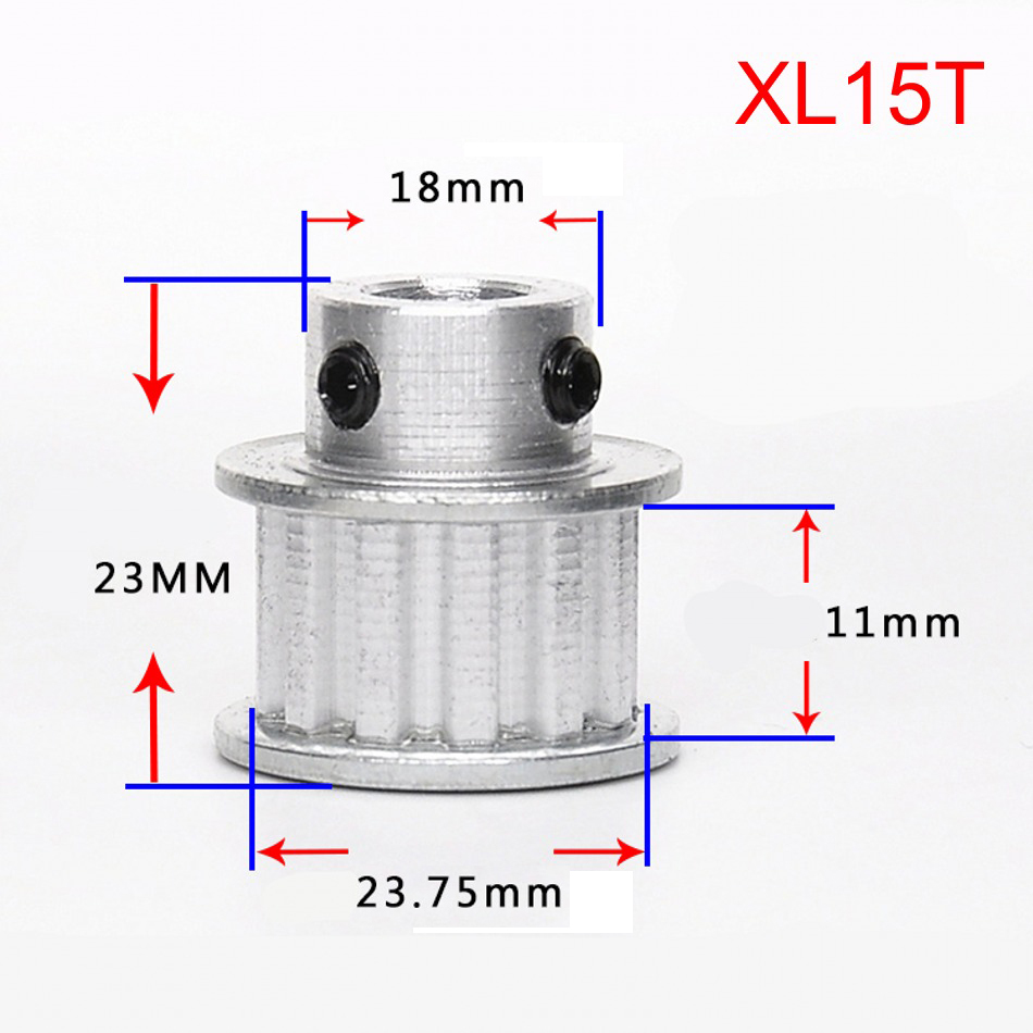 XL 10T-100T Timing Belt Pulley Synchronous Wheel Select Bore for 10mm Width Belt