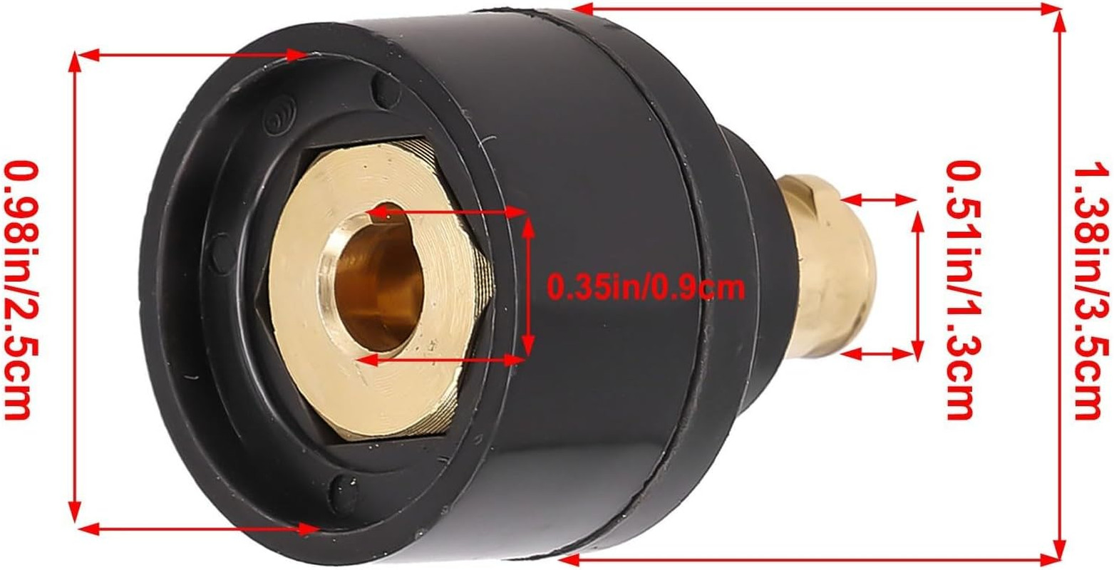 TIG Torch Connector Adapter, Convert 10-259Mm to 35-5013Mm for TIG Welding Torch