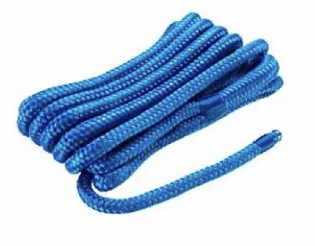 SEACHOICE Double-Braid Nylon Dock Line 3/8″ x 15′ 40301 Blue 66-2012