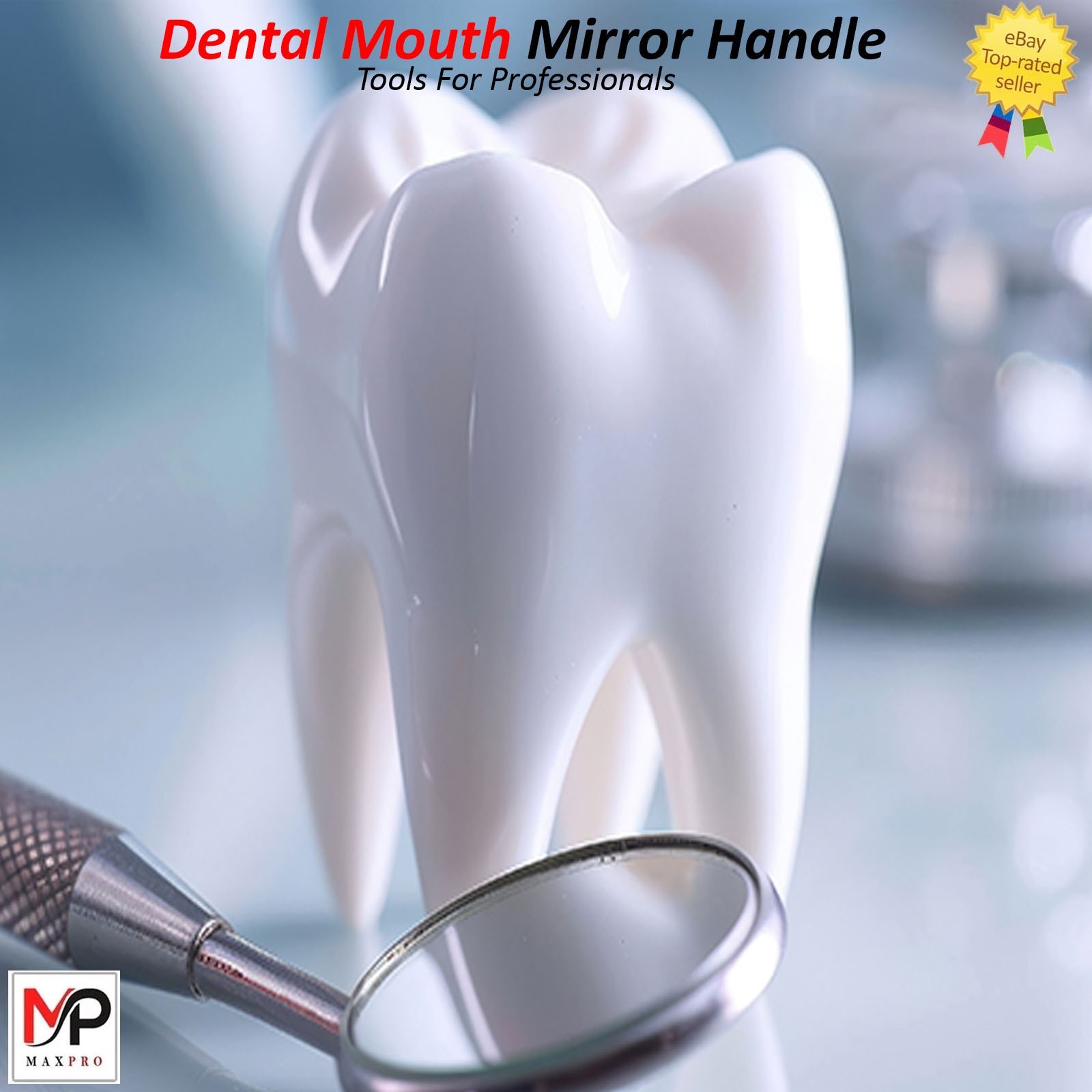 Dental Mouth Mirror #5 W/Handle For Teeth’s ENT Dental Inst German Grade