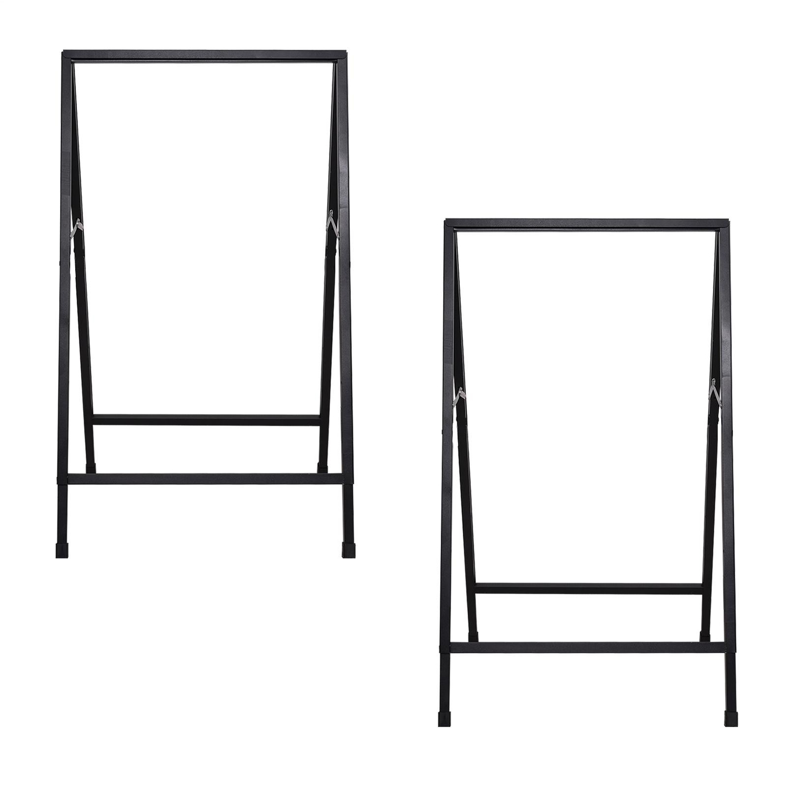 2pcs Folding Outdoor Sidewalk Sign Advertising Board Double-Sided 24×36 inch