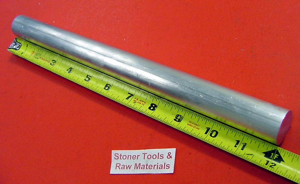 7/8″ 6061 ALUMINUM ROUND ROD BAR 12″ long Solid T6511 Extruded Stock Cut New