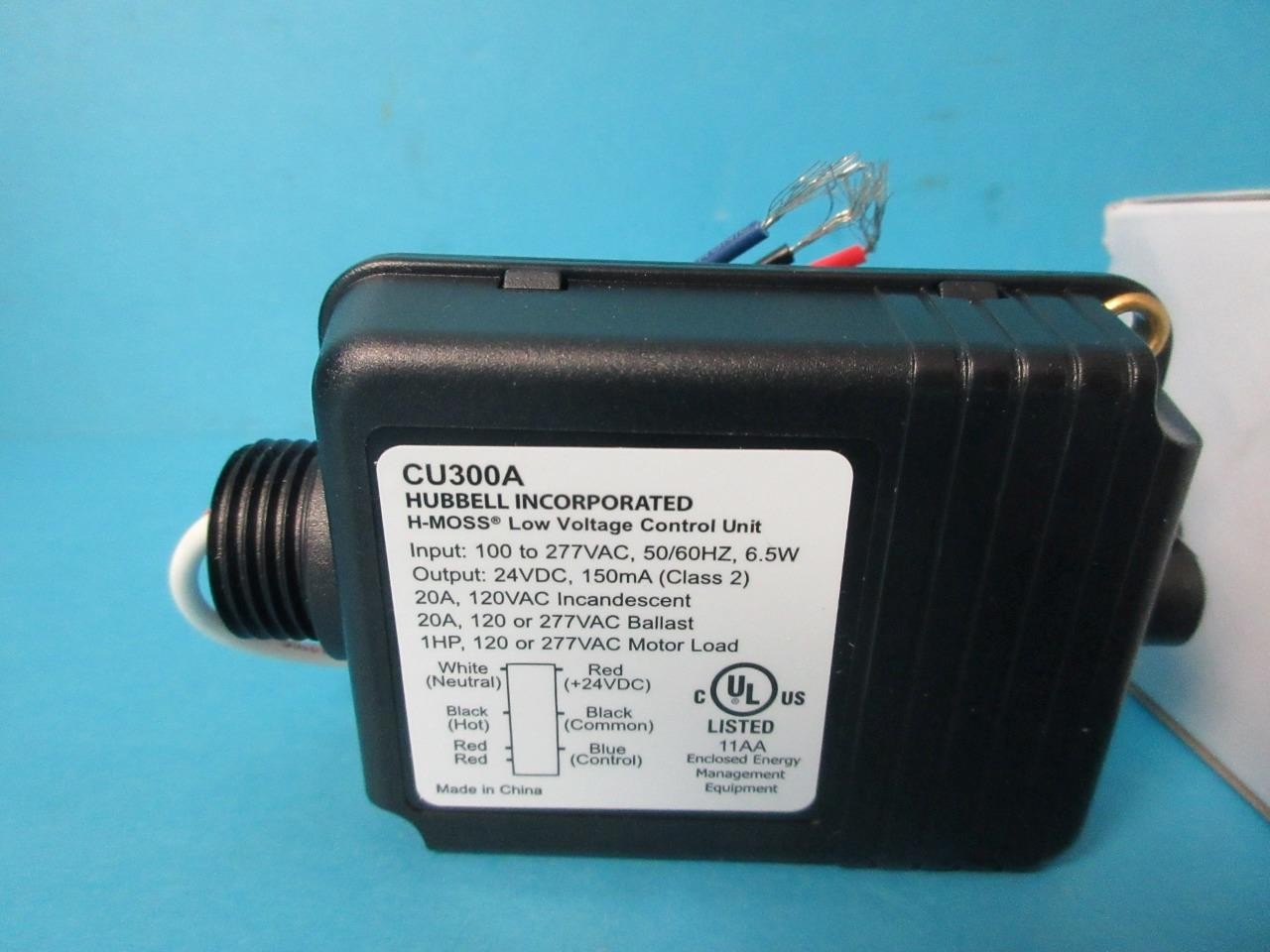 HUBBELL CU300A H-MOSS CONTROL UNIT 100-277 VAC 50/60HZ 6.5W POWER OUTPUT 24VDC