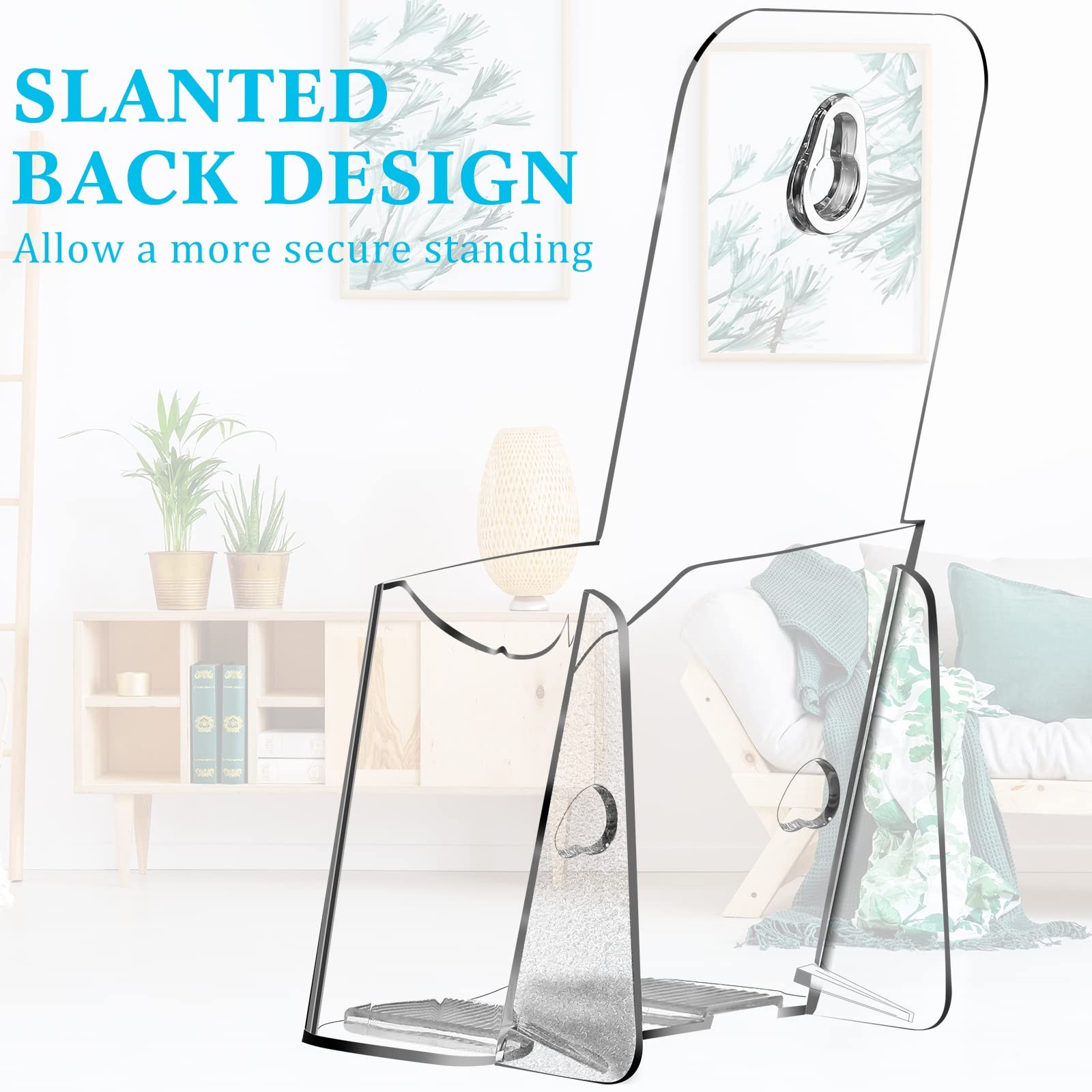 50 Pieces Acrylic Brochure Holder 4 x 8 Inches Rack Card Holder Clear Pamphle…
