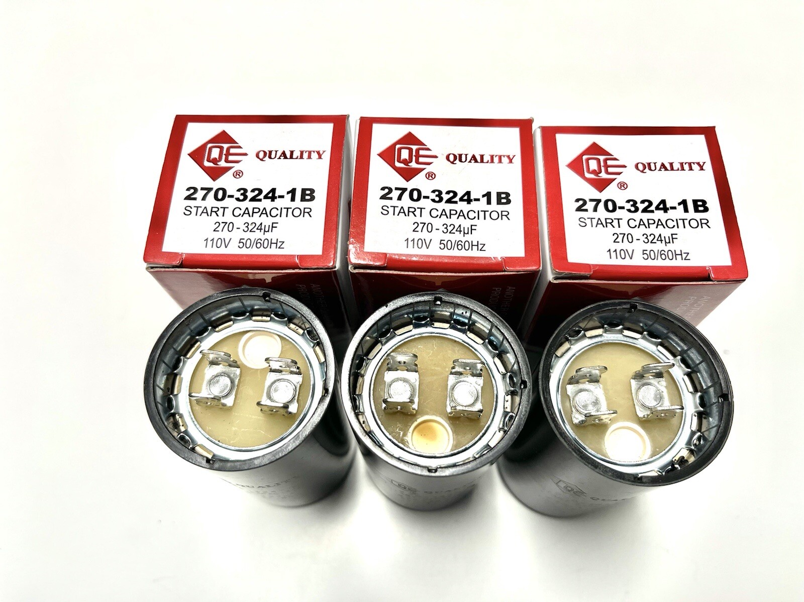 3Pcs-Motor Start Capacitor 270-324 MFD uF 110VAC 50/60Hz HVAC
