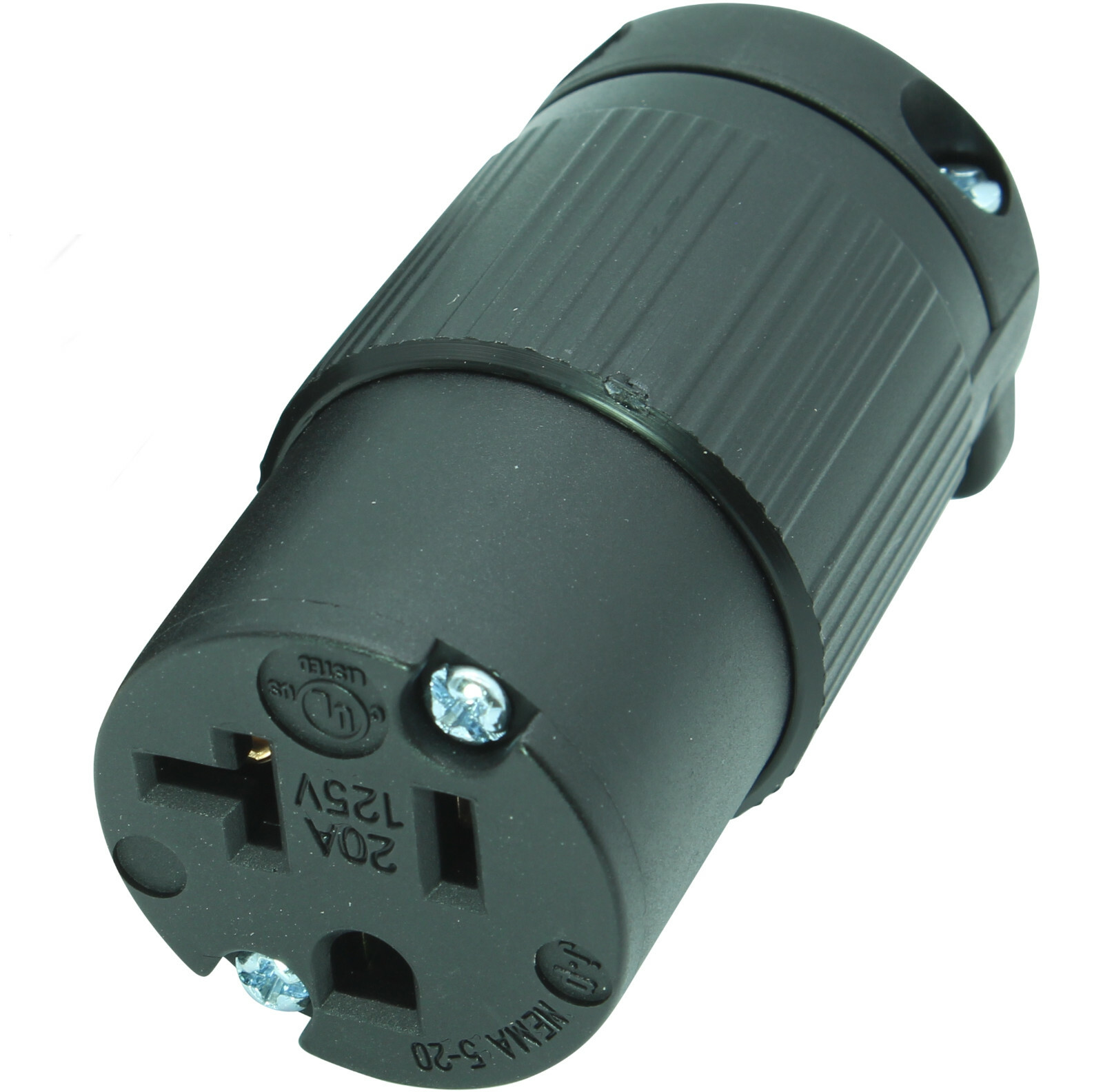 20 Amp 125 Volt NEMA 5-20R Straight Blade Female Connector Assembly Replacement