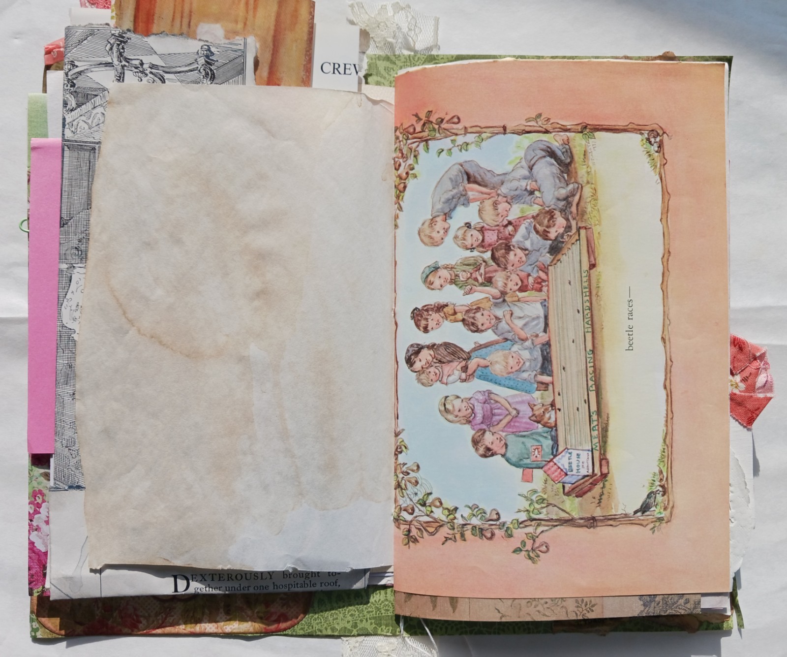 Vintage Style Junk Journal Handmade 86 Pages Women Mother Journal