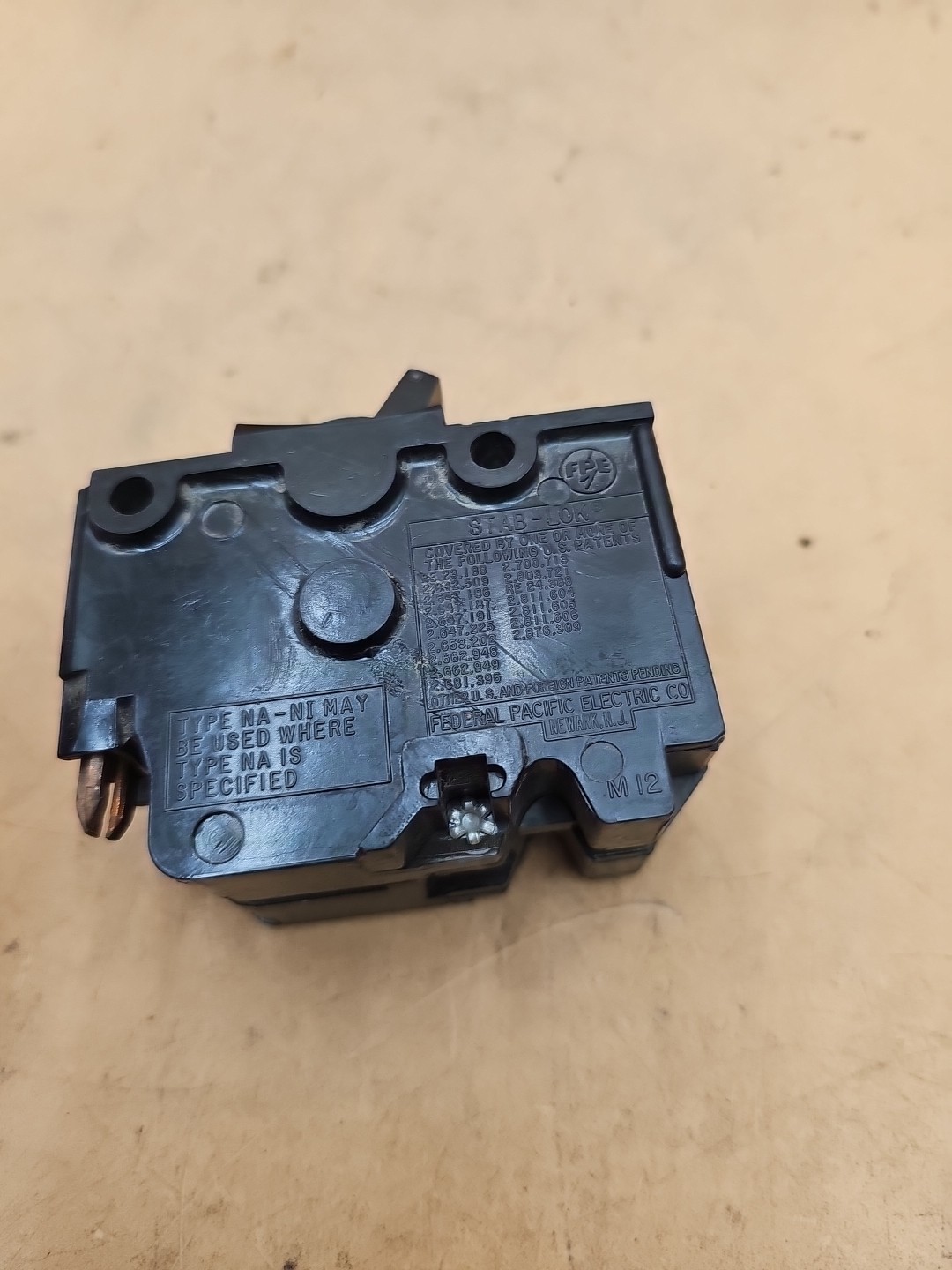 Federal Pacific FPE NA240 2 Pole 40 Amp Stab-Lok Circuit Breaker