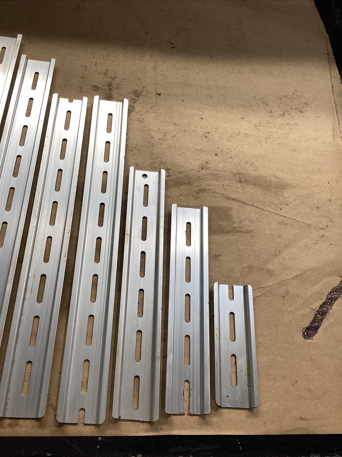 Aluminum Din Rails Lot Of 17 #654G6PR7