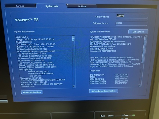 Ge Voluson E8 BT13 HD Live Refurbished / no probes