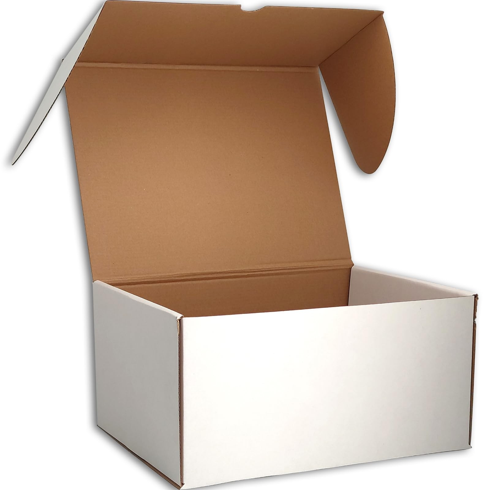 White Shipping Boxes for Small Business Pack of 15-12x10x6 inches Cardboard C…