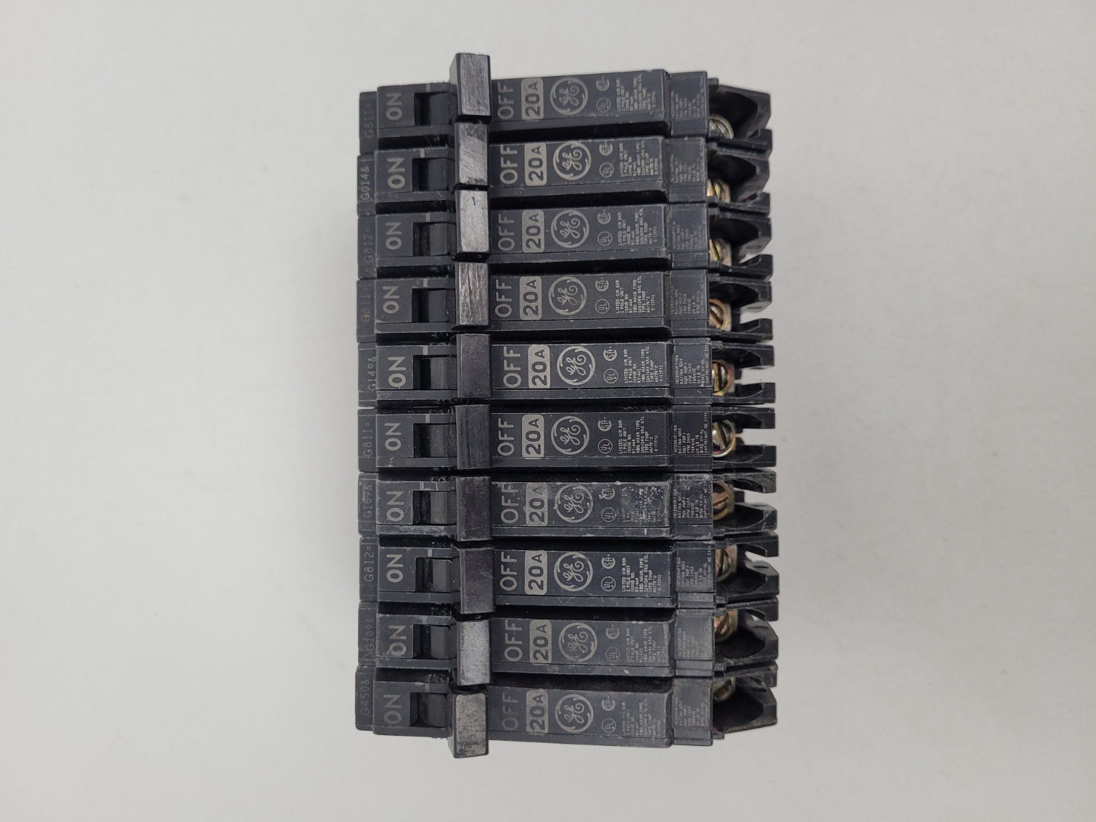 Lot of 10- THQP120 GE 20 Amp 240 Volt Thin Circuit Breaker -Next Day Option -New