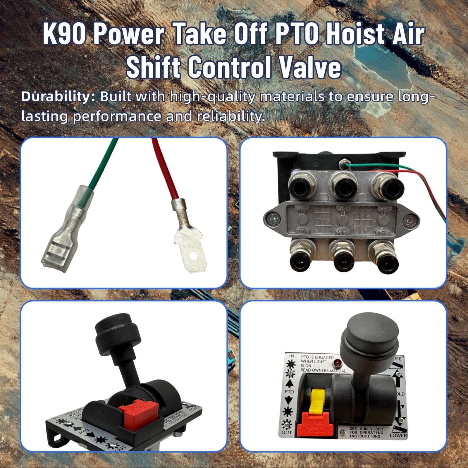Memiuyelay PTO Hoist Air Shift Control Valve K90 Power Take Off Fit for Apsco…