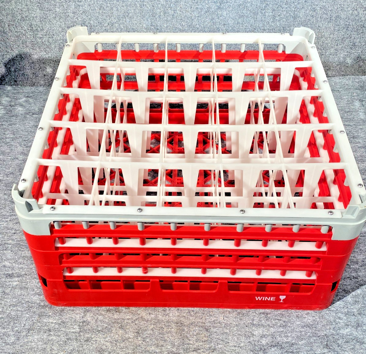 Vollrath Plastic 25 Comp Dishwasher Glass Rack Height 8.5″ WINE