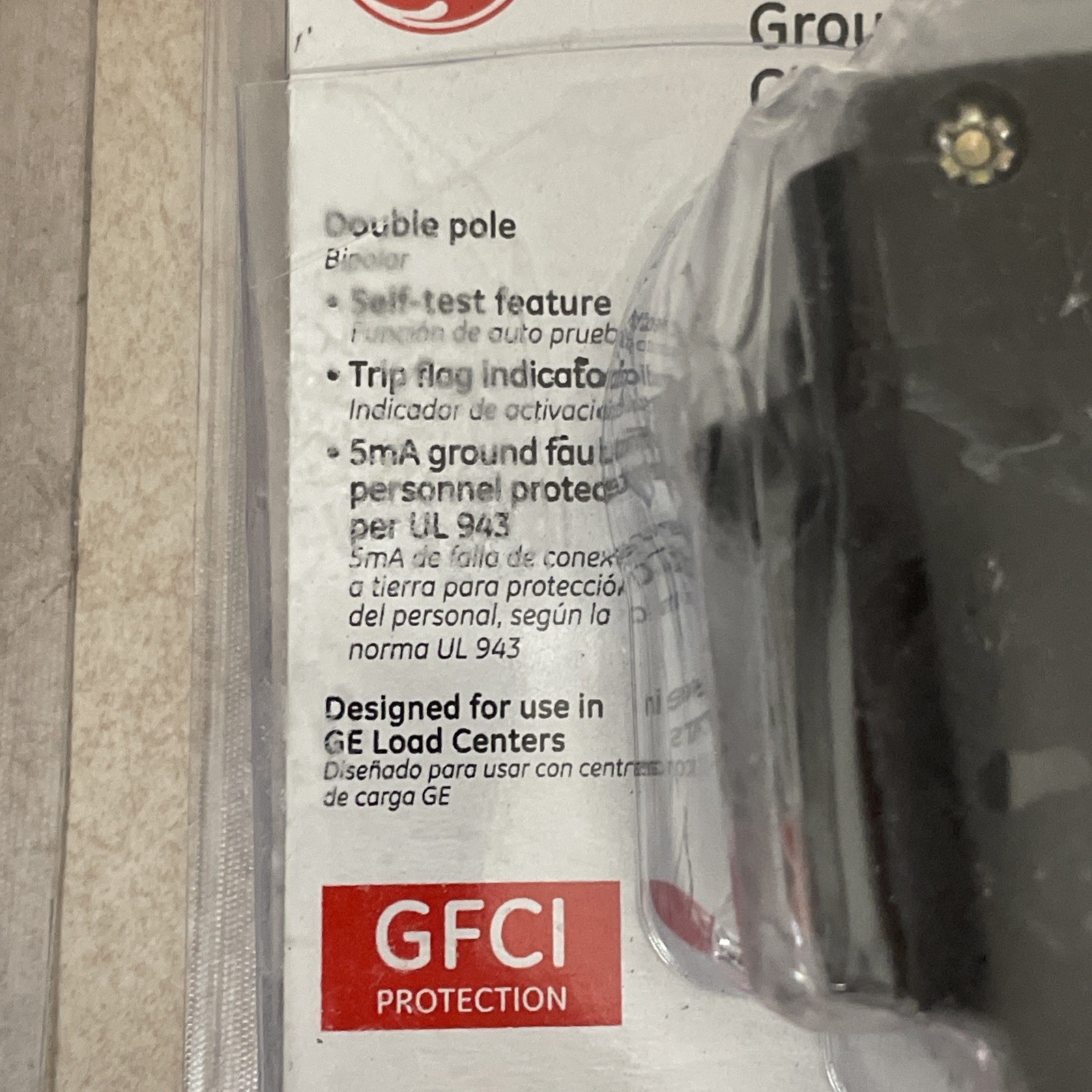 (2) GE Ground Fault Circuit Breaker THQL2150GFT2P 50A Double Pole 120/240 VAC