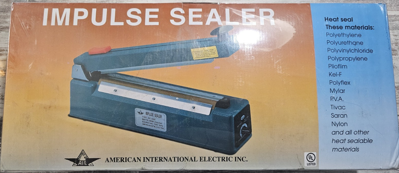 AIE Impulse Sealer AIE-300C 12 in AC 120V 60Hz American International