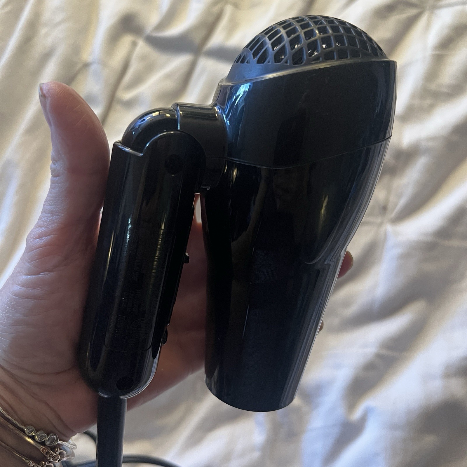 NEW CONAIR Mini Travel Folding Hair Dryer Black 1875 Watts Ion 169BIW USA Travel