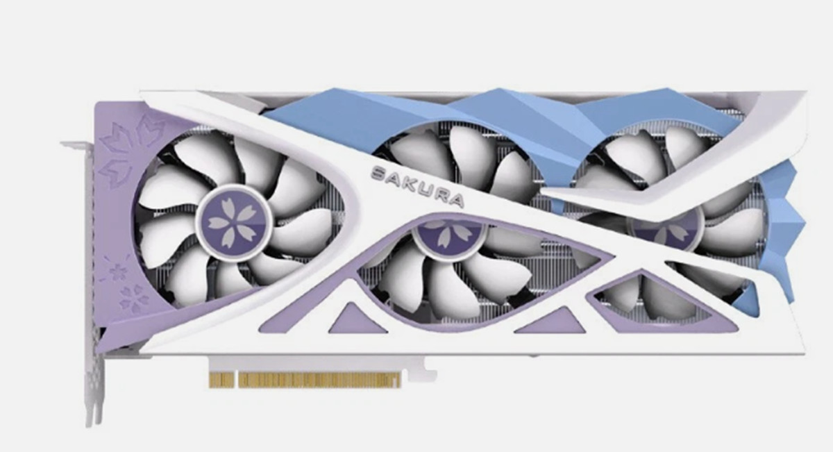 1PC New In Box Yeston RTX 5070 12GB OC Sakura DDR7 Graphics card for Gaming 4K
