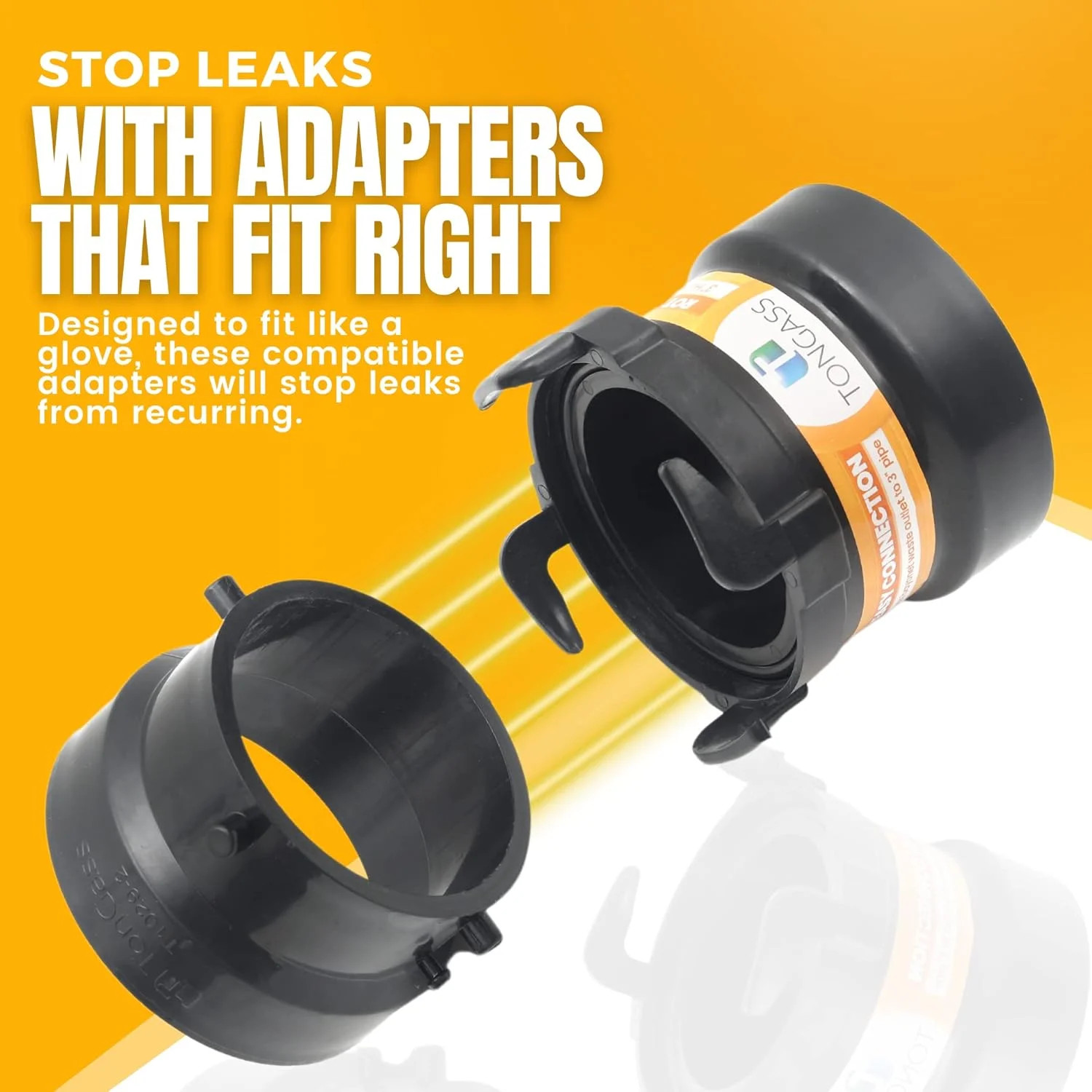 (Combo Pack) RV Sewer Hose Fitting Adapter to PVC, RV Sewer Connection & RV Sewe