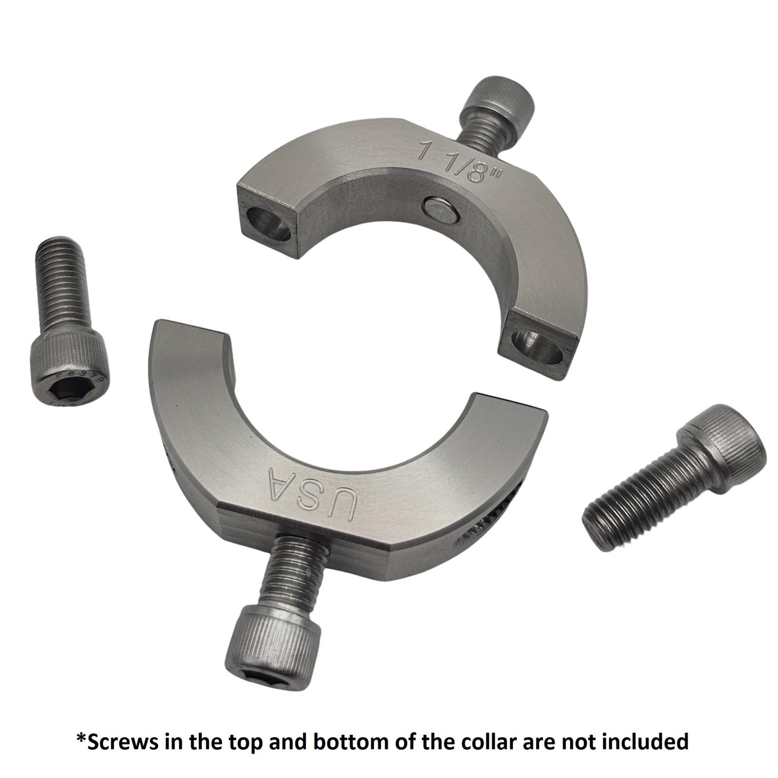 Coastal Shaft Collars – 1.125″ Bore Diameter – Mountable Clamping Two Piece S…