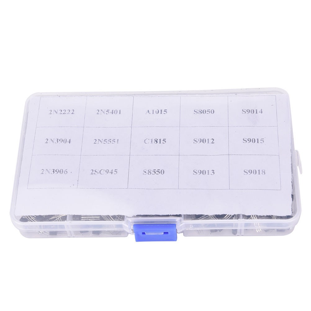 600pcs TO-92 Assortment NPN PNP DIY kit 15 value Transistor