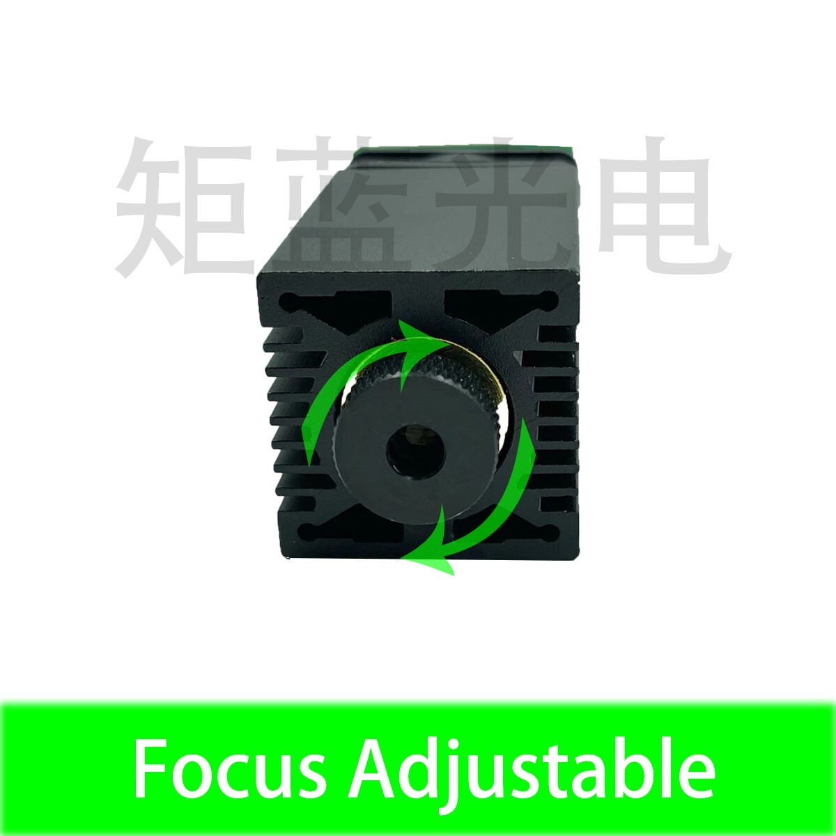 Green 520nm 1W 1000mW Laser Diode Head Module Dot Spot Focus Adjustable with TTL