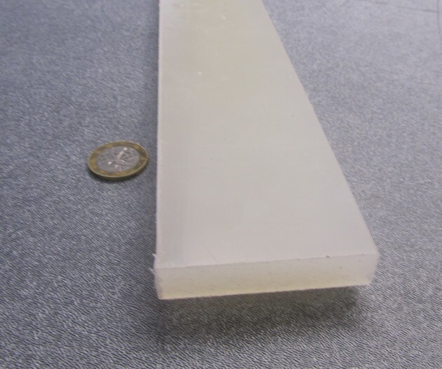 Polypropylene Bar 1/2″ Thick x 2.50″ Wide x 48″ Long, 2 pcs, 8 feet