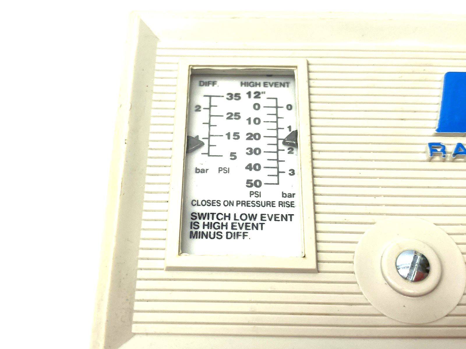 Ranco O10-1402 Pressure Control Unit, Opens Low MISSING COPPER CAPILLARY COIL