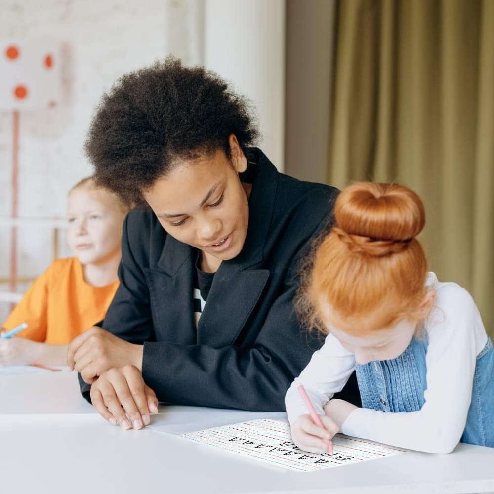 Small White Dry Erase Board for Kids 6pk. Double Sided Lapboard Mini Ideal Dry