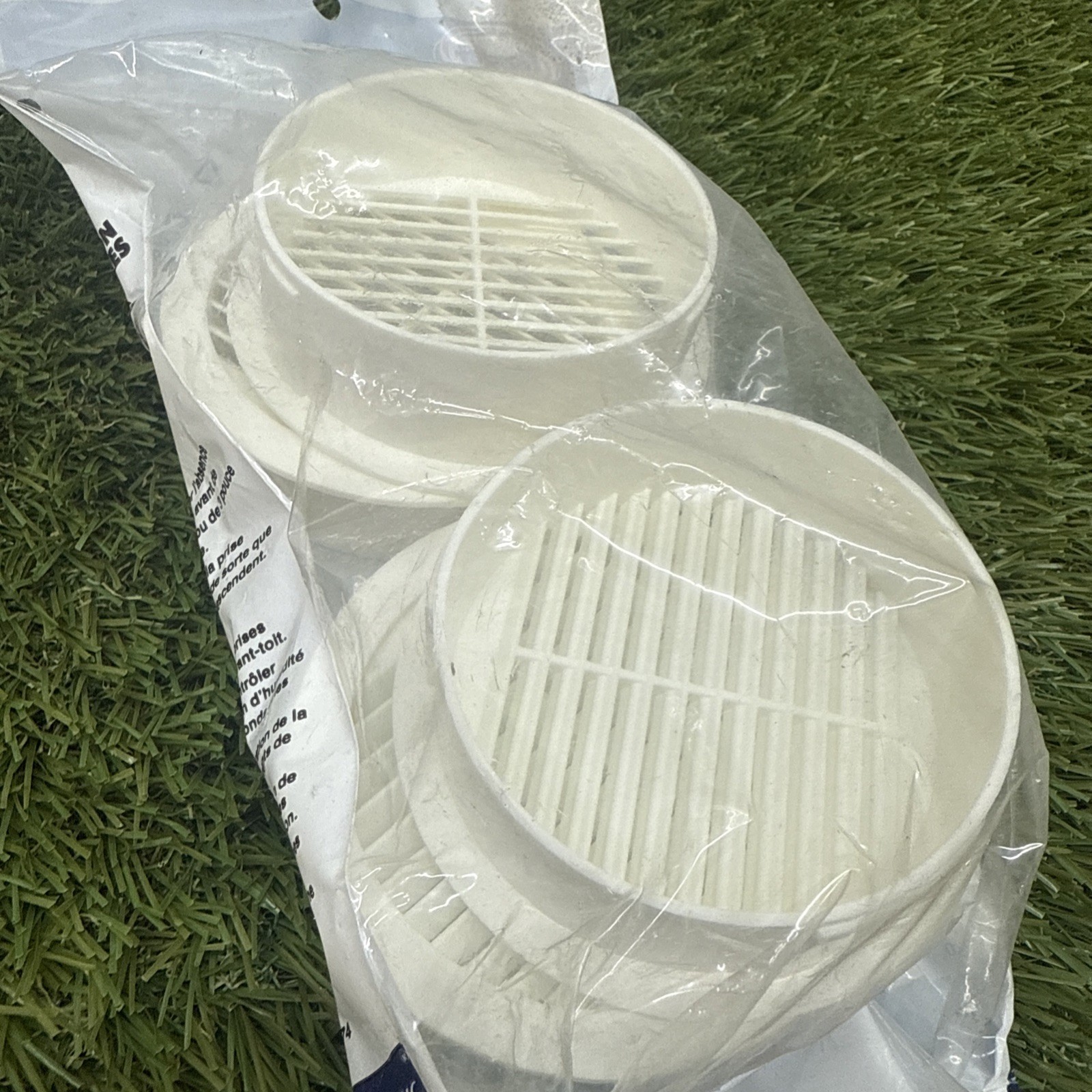 3-pack lot 4/pc Master Flow 3” Circular Louvers Soffit Vents Wall Heat Moisture