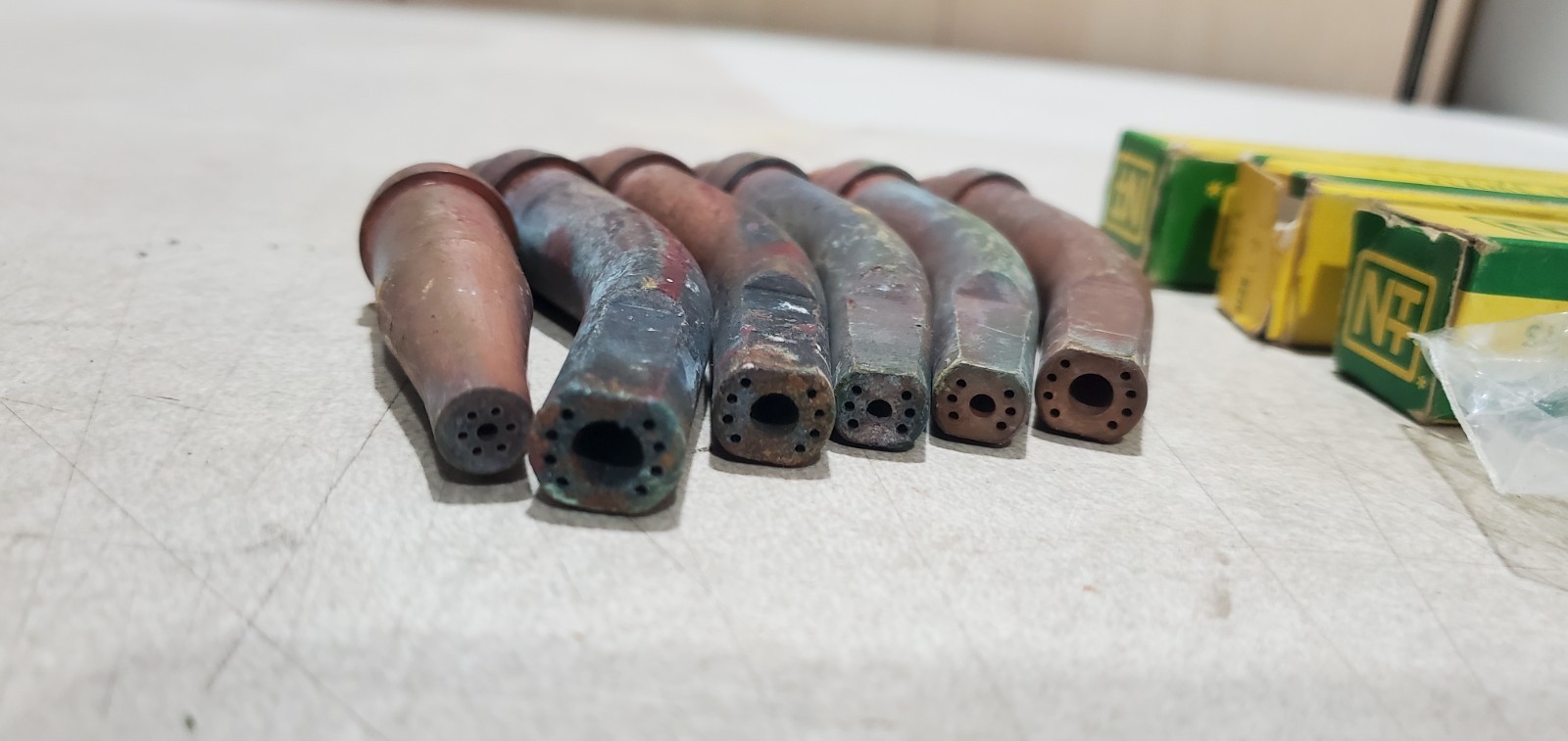 Oxweld Torch Tip Lot 9 tips Victor and NTT