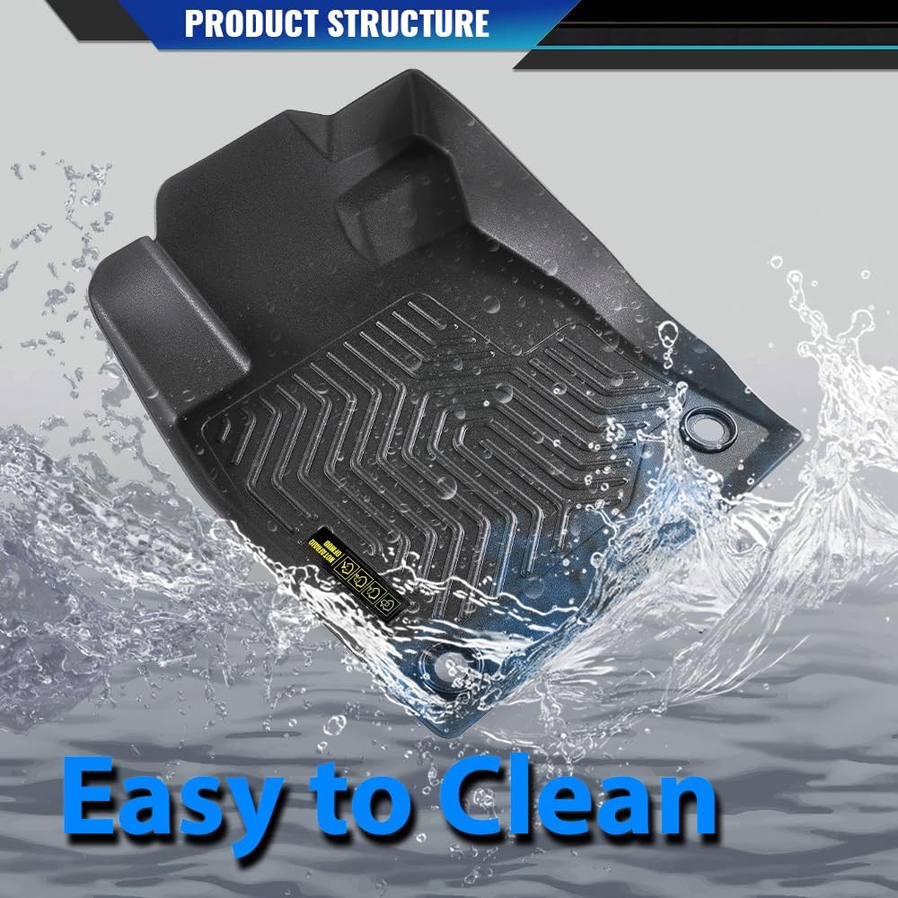TPE Floor Mats for Insight Civic 2016-2021 All Weather 1st 2nd Row 3PCS