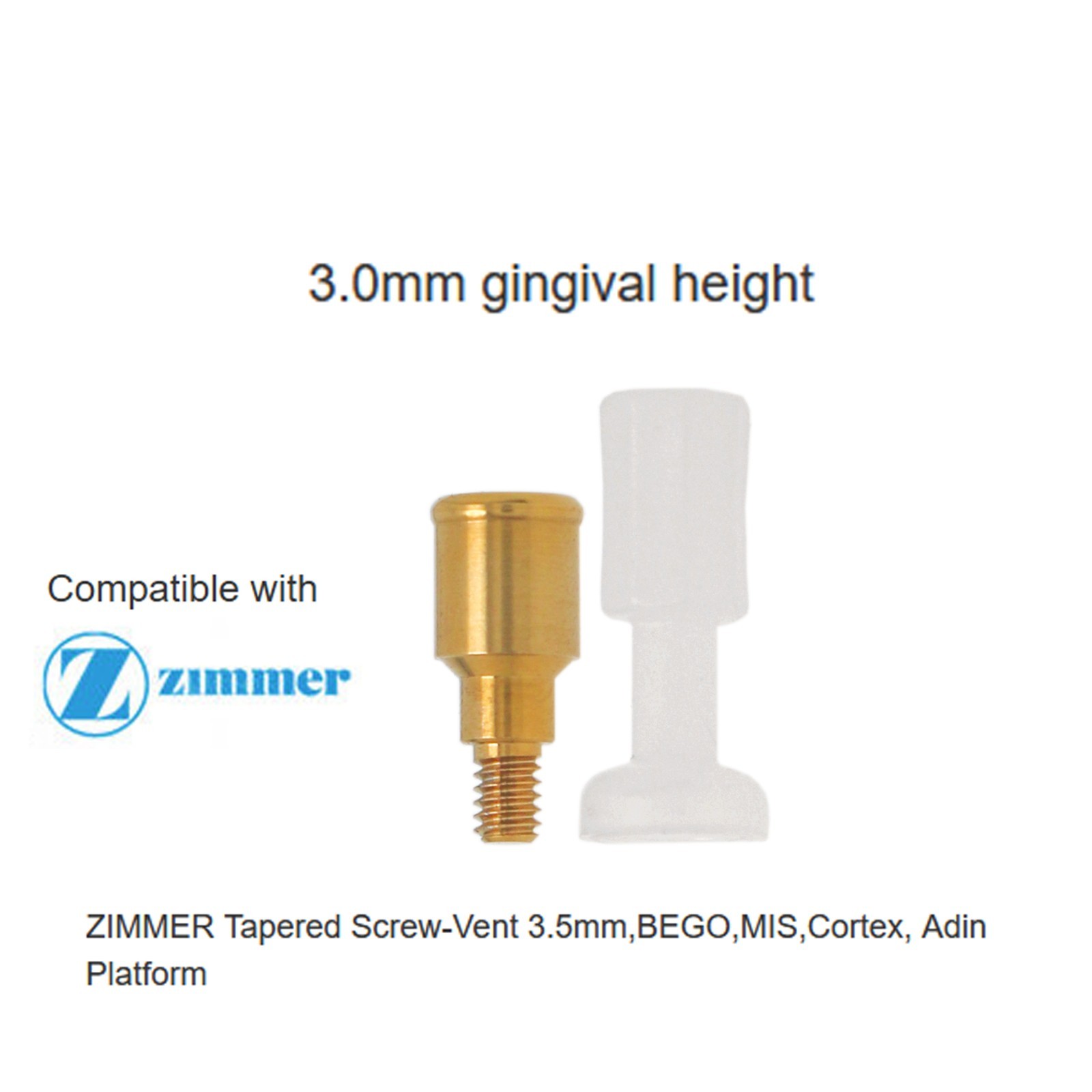1Pcs Implant Removable Locat0r Abutment Diameter Ø3.5mm/4.5mm,For Zimmer MIS