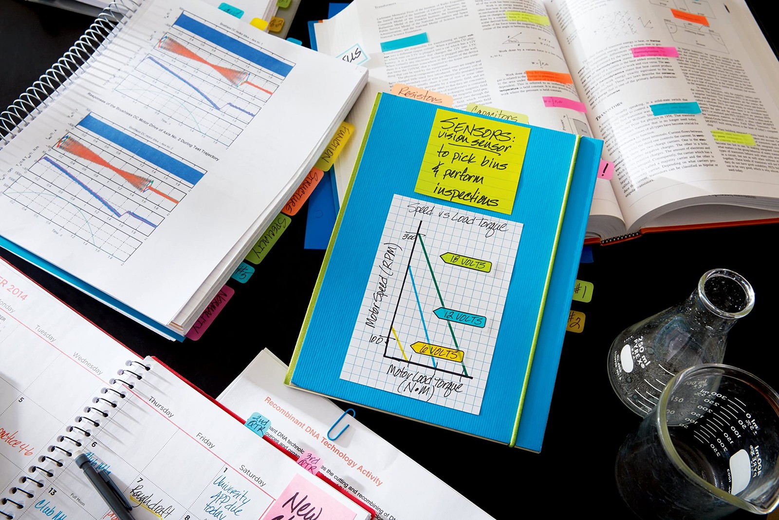 Post it Super Sticky Notes 4 x 6 White and Blue Grid Lines 2 Pads 50 Sheets