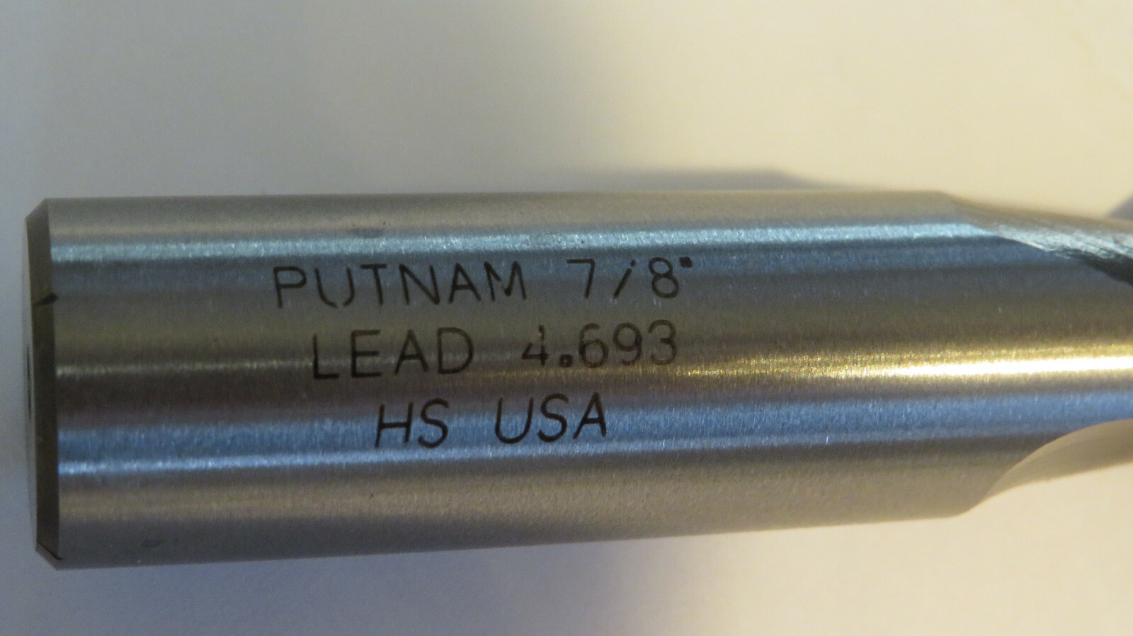 7/8″ X 3/4″ X 1-1/2″ X 4-18″ PUTNAM HSS SINGLE END MIL,2 FLUTE MADE IN USA 94199