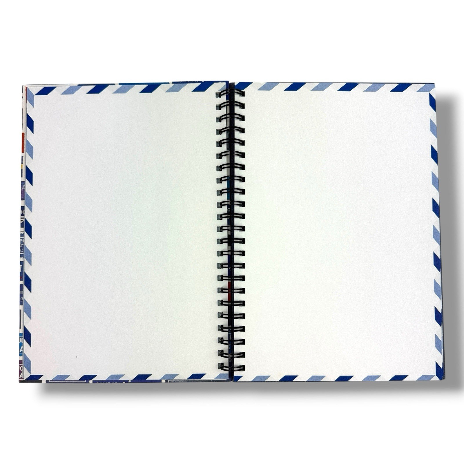 AIR MAIL Par Avion NOTEBOOK Journal Spiral Bound HC 63 Blank Pgs Chronical Books
