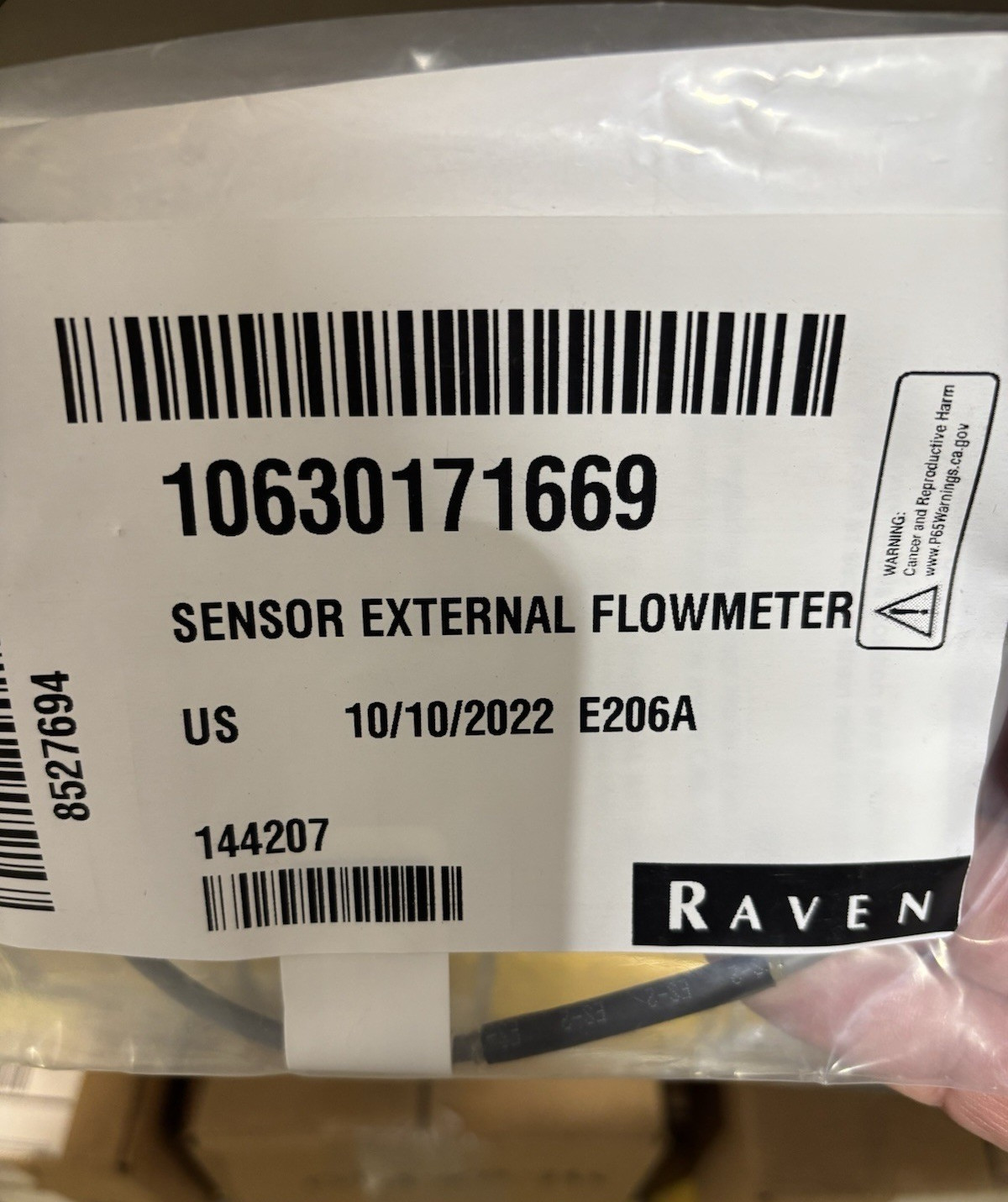 Raven Sensor External Flowmeter 10630171669 Black